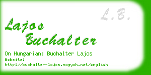 lajos buchalter business card